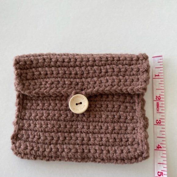 Handmade Crochet Easy Coin Purse/Wallet - Picture 3 of 8